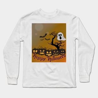 Halloween jack o'lantern Long Sleeve T-Shirt